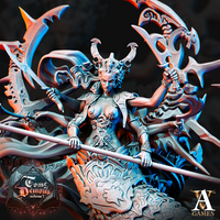 E773 - Legendary character design, The Merilith female warrior, STL 3D model design print download files