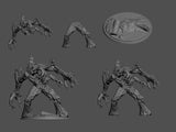 B019 - treant soldier, Creature design , STL 3D Model design Print