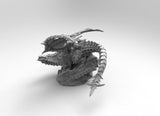 A246 - Legendary creature design, the full armor Dragon, STL 3D model design print download file