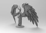 A217 - Legend character design, Northern female angel warrior, STL 3D model design print download file