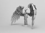 A217 - Legend character design, Northern female angel warrior, STL 3D model design print download file