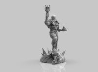 A290 - Comics character design statue, MR. Freeze the alien suit, STL 3D model design print download files