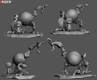 E526 - Comic character design, The Spidey statue, STl 3D model design print download files