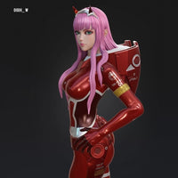 E506 - NFSW anime character design statue, Franxx girl with hot body statue design, STL 3D model design print download