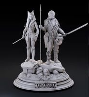 E568 - Movie character design statue, The SW character design, STL 3D model design print download files