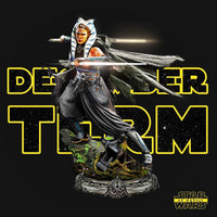 H014 - Movie Character design Art, The Starwars Ahsoka Tano Statue, STL 3D model design print download files