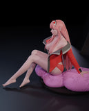 H023 - Anime Character design, The Zero Two Girl, Franxxx, 3D STL Model print design download files