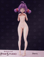 E769 - Female character design, The Sherry statue, STL 3D model design print download files