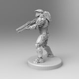 A128 - Cybertroops Gunner, Sci - Fi Warrior character design, STL 3D model design printing files