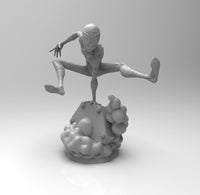 A491 - Comic character design, The kiddo spider statue, STL 3D model design print download files