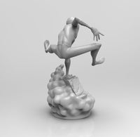 A491 - Comic character design, The kiddo spider statue, STL 3D model design print download files