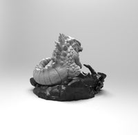 E520 - Legendary character design, The Godzella and The Kong statue, STL 3D model design print download files