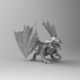 A141 - Mythical animal , The Drake dragon, STL 3D design model print download file