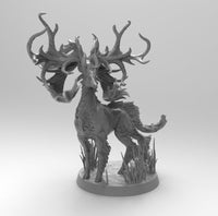 A149 - Mythical creature design, The stag deer STL 3D model design print download files