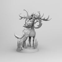 A149 - Mythical creature design, The stag deer STL 3D model design print download files