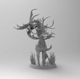 A149 - Mythical creature design, The stag deer STL 3D model design print download files