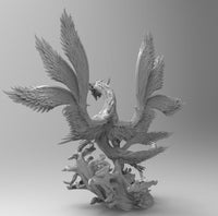 A148 - Mythical creature dragon, Feather Dragon, STL 3D model design print download files