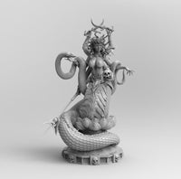 F493 - Demon character, Marilith or kary, STL 3D model design print download file