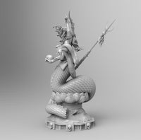 F493 - Demon character, Marilith or kary, STL 3D model design print download file