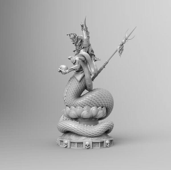 F493 - Demon character, Marilith or kary, STL 3D model design print download file