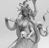 F493 - Demon character, Marilith or kary, STL 3D model design print download file