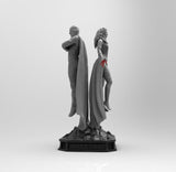 A531 - Comic character design, The Comic couples with cape, STL 3D model design print download files