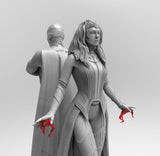 A531 - Comic character design, The Comic couples with cape, STL 3D model design print download files