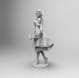 E263 - Female character design, The Ranger girl with bow, STL 3D model design print download files