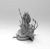 A525 - Character design statue, The Dragon huntress design, STL 3D model design print download files