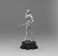 A510 - Games character fanarts, The cyber world 2077 female character, STL 3D model design print download files