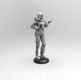 E262 - Female character design, The Annie Girl statue design, STL 3D model design print download files