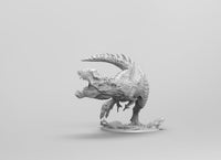 A255 - Legendary creature design, Trex and the rider, STL 3D model design print download file