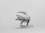 A255 - Legendary creature design, Trex and the rider, STL 3D model design print download file