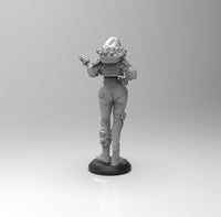 E262 - Female character design, The Annie Girl statue design, STL 3D model design print download files