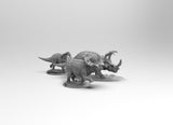 A248 - Legendary creature design, The horn dinasour with rider, STL 3D model design print download file