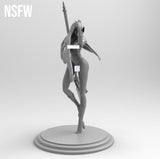 F444 - Genshin impact Rosariao, Games character Waifu design ( NSFW ) , STL 3D model design print download files