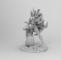 F443 - Sexy Naomi Character design with big axe ( SFW / NSFW ) , STL 3D model design print download files