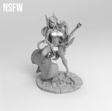 F443 - Sexy Naomi Character design with big axe ( SFW / NSFW ) , STL 3D model design print download files