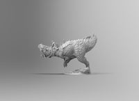 A255 - Legendary creature design, Trex and the rider, STL 3D model design print download file