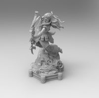 F478 - Games Character STL, Vertical aluminumvFemale Character, STL 3D model design print download files