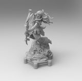 F478 - Games Character STL, Vertical aluminumvFemale Character, STL 3D model design print download files