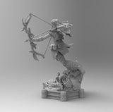 F478 - Games Character STL, Vertical aluminumvFemale Character, STL 3D model design print download files