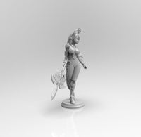 A584 - Waifu character design, The Seven Epic Lunar girl, STL 3D model design print download files