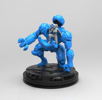 A585 - Anime character design, The Samus Metroid girl, STL 3D model design print download files