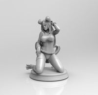 A590 - NSFW character design, The Herodemia Asui frog girl, STL 3D model design print download files