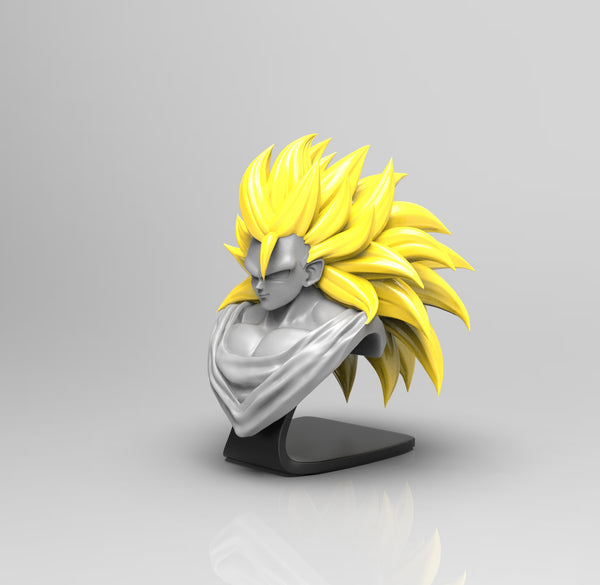 Goku super sayajin bust - Dragon Ball Z | 3D Print Model