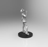 E257 - Horror character design, The Chukky female character with knife, STl 3D model design print download files