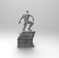 B125 - Comics Superheroes , Spidarmen on Gargoyle Statue design, STL 3D model design print download file