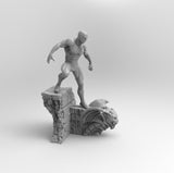 B125 - Comics Superheroes , Spidarmen on Gargoyle Statue design, STL 3D model design print download file