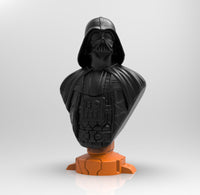 A607 - Movie character design, The Darth Vader bust, STL 3D model design print download files